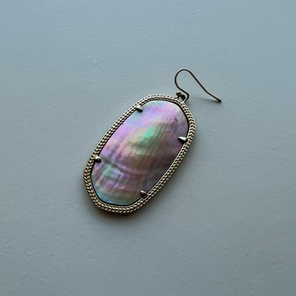 Kendra Scott Danielle Mother of Pearl and Gold Single Earring